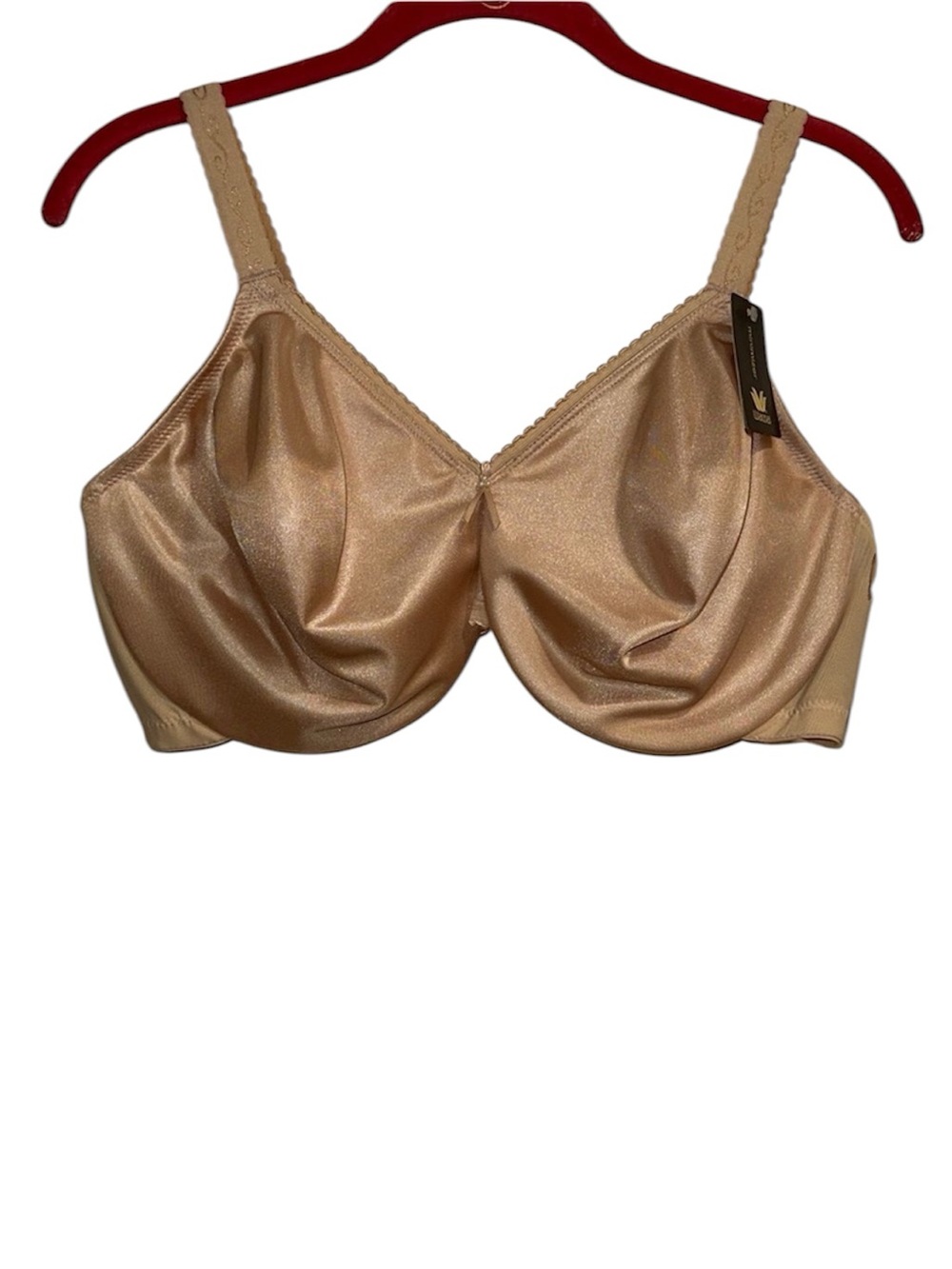 Wacoal Full Figure Simple Shaping Minimizer Bra Underwire 857109 Sand NEW 44D